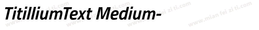 TitilliumText Medium字体转换